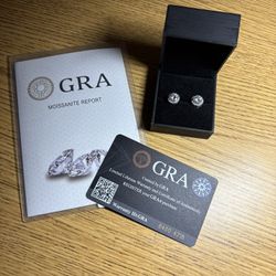 Moissanite Stud Earrings 