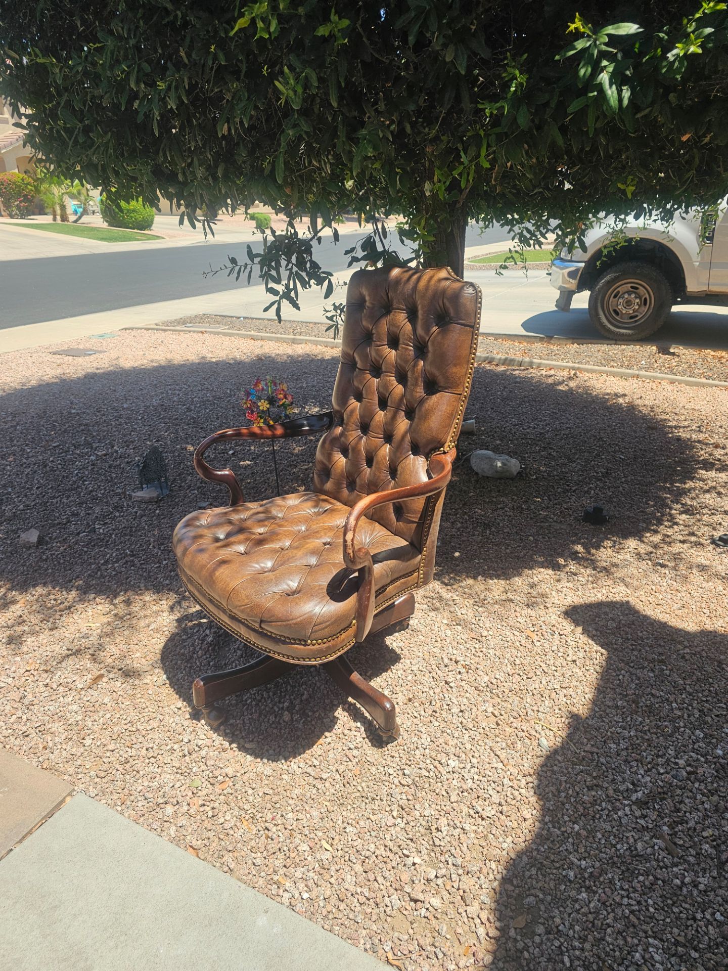 Leather office chair