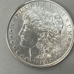 1884 Morgan  Dollar.  Xf