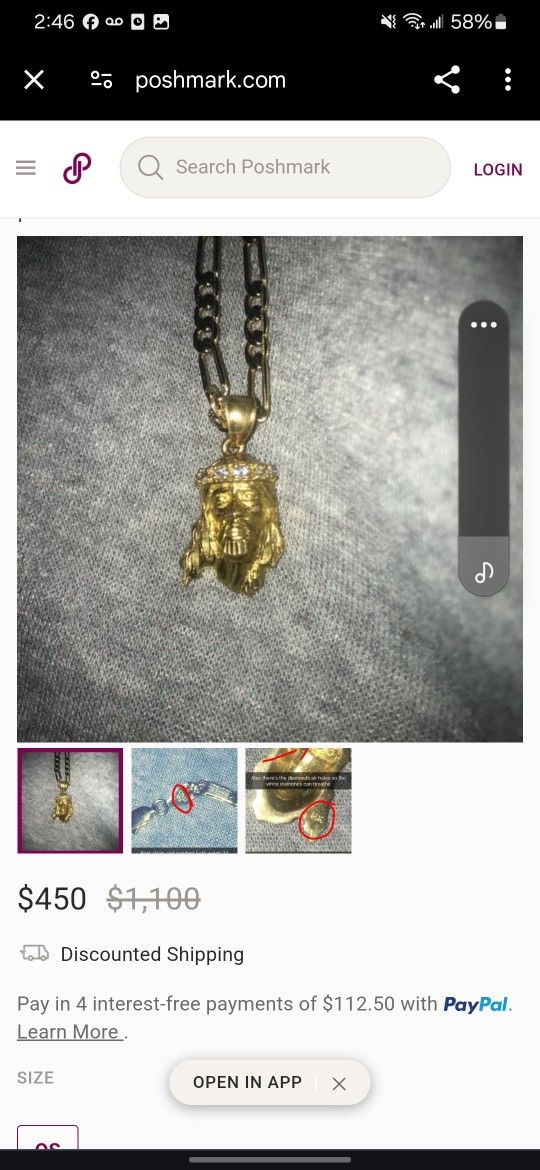 14k Solid Gold With Diamond Pendant