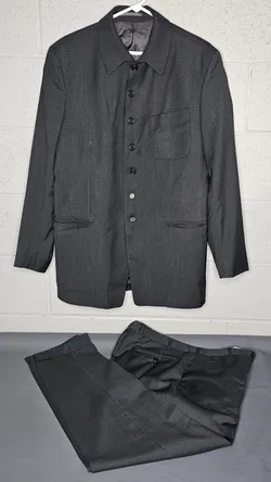 Paul Smith Men's Black Wool Jacket With Pants 2-Pieces Made In England
