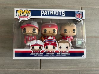 Patriots Funko Pop three pack Tom Brady Rob Gronkowski Julian Edelman