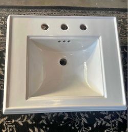 Kohlera Bathroom Sink Basin with 8" Centers, White