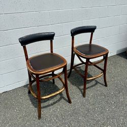 Dark Academia Bentwood Cafe Chairs