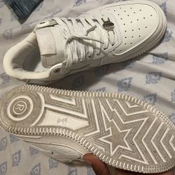 GOAT x Bapesta M1 Removable Tassel 'White' size 8