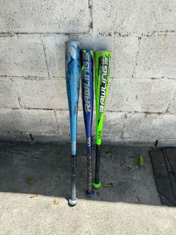 3 Rawlings Baseball Bats Youth/Teenager