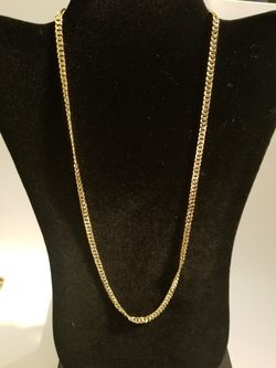 14k gold filled cuban chain, with stamp!