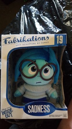 Sadness plush fabrikations new in box 20.00