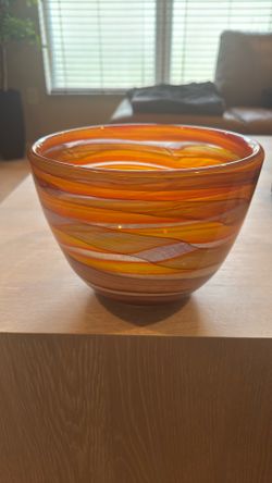 Rare Hand Blown Glass Bowl