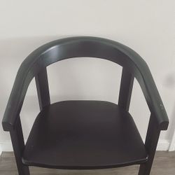 Set Of 4 Black Dinning Chairs 