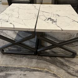 Set Of Tables  Real Quartz 35”x23” Each One 35x46”Both