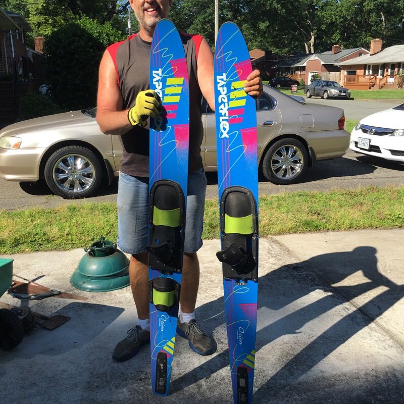 TWO taperflex Orion Aluminum water ski 72 in
