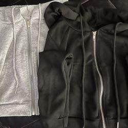 SHEIN Zip Up Hoodie Jackets