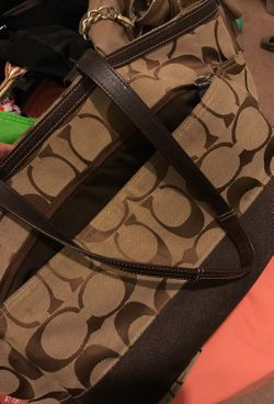 Authentic coach diaper / big bag
