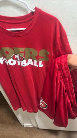 49ers large shirt and  L shorts