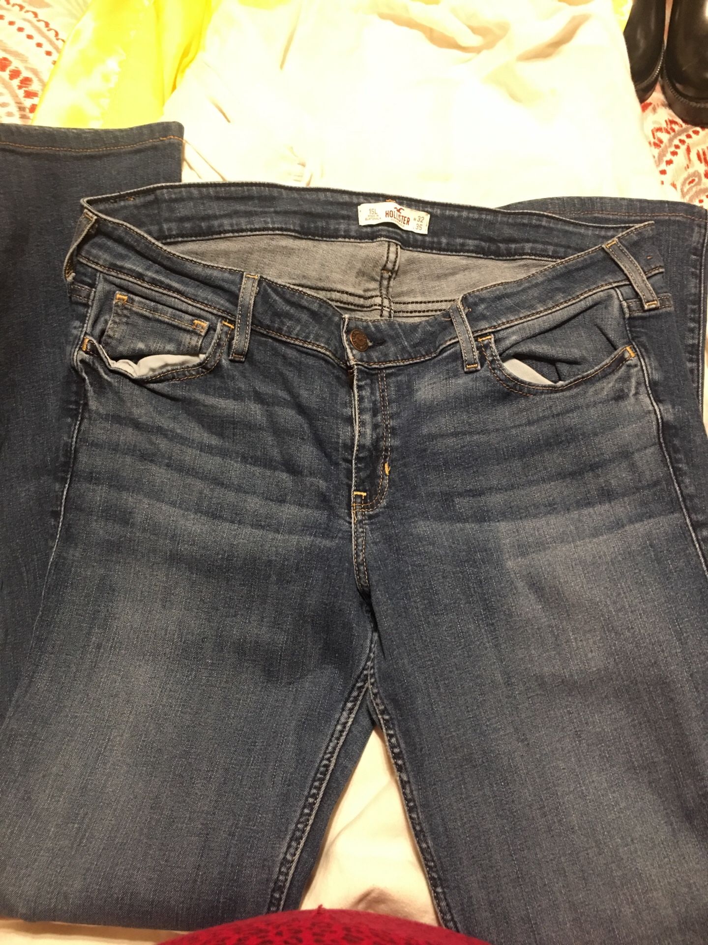 Lady Jeans Hollister size 15L. W32/L35