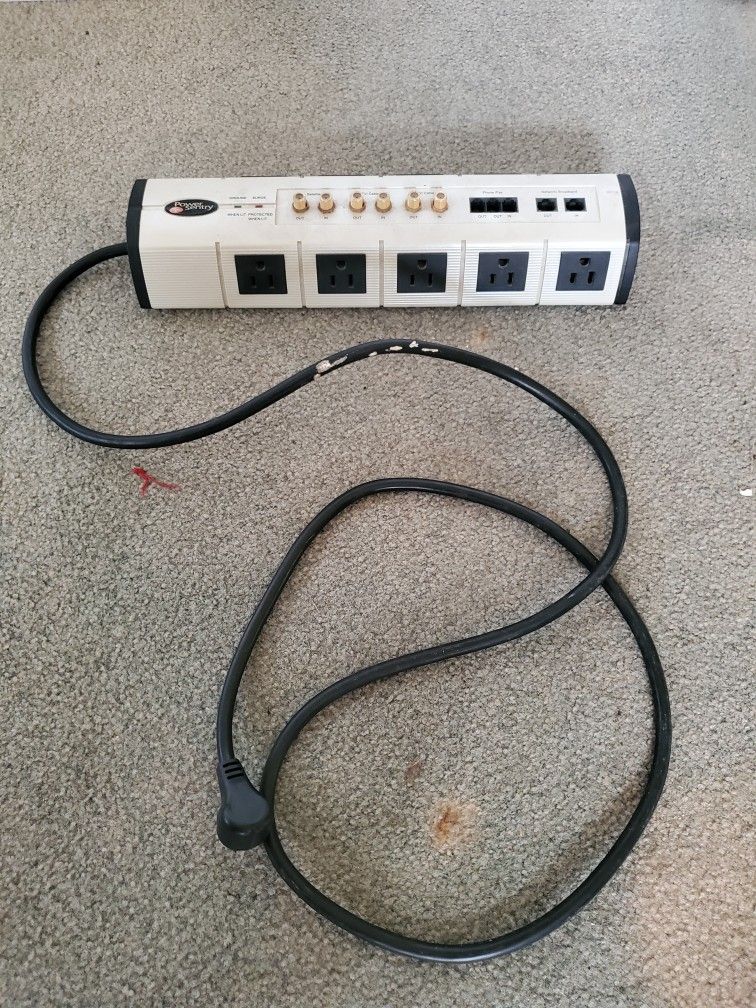 Power Sentry Home Theatre Computer Media Surge Protector 04-018