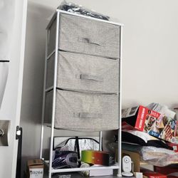 3ft Tall Cloth Drawer Metal Frame Storage Bin