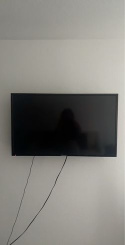 TV with wall mount