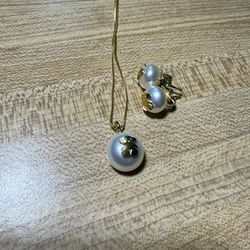 Brand New Pearl Jewelry Set Silver 925