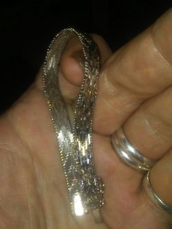 Italy sterling silver and 14 k bracelets