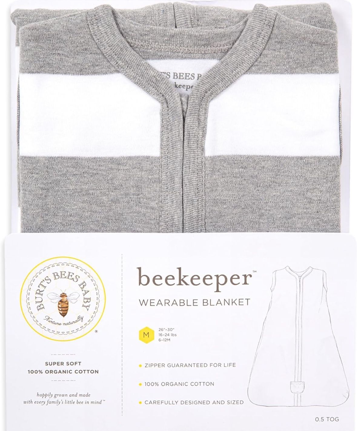 Burt’s Bee’s Wearable Blanket Sleep Suit Set Of 4