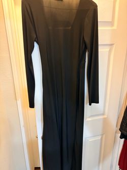 Black Long Sleeve Maxi Dress