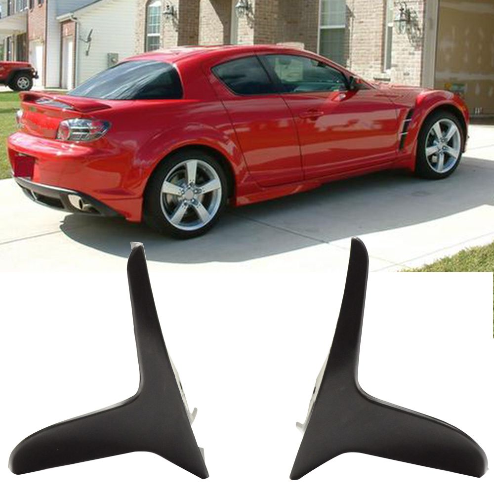 Fits 2004-2010 Mazda Rx8 Rx-8 OE Style PU Front Mud Flaps Splash Guards Lh Rh Pair