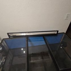 Reptile cage,light,2 lamp holders and  stand
