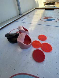 Air hockey table.