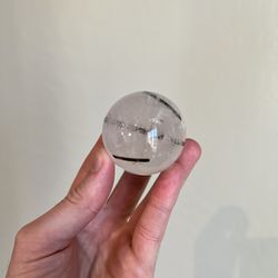 AAA Quality Tourmalinated Quartz Crystal Sphere 152ga