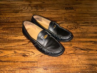 Rhude Black Italian Leather Penny Loafer size 11 MSRP $595