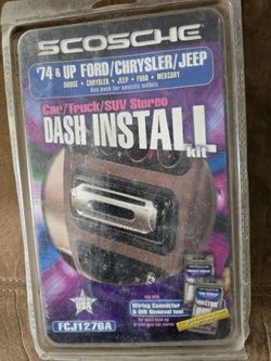 Scosche '74 & Up Ford/Chrysler/Jeep Stereo Dash Install