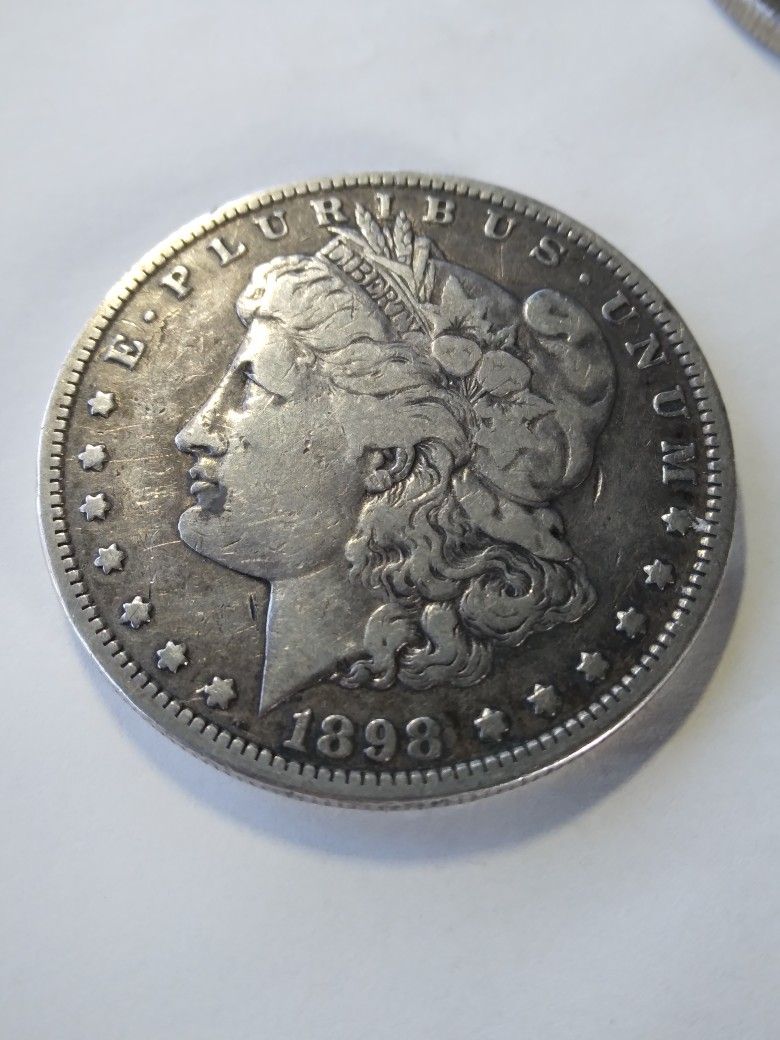 1898 S MORGAN PINGCOIN TESTED 