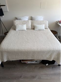 King mattress with frame