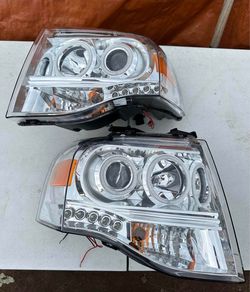 07-14 Ford Expedition LED Headlights Faros Calaveras Micas Luces Lamps
