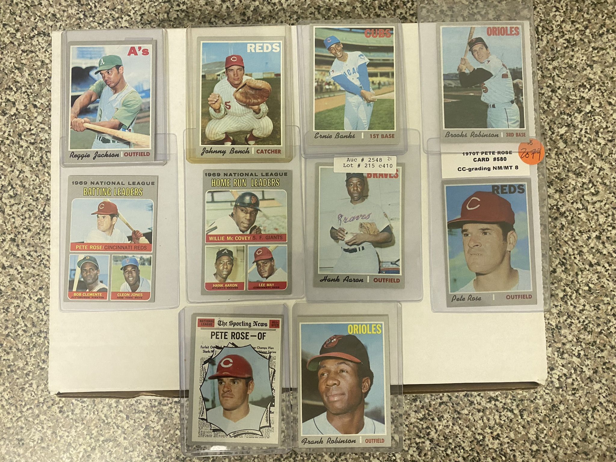 1970 Topps Baseball Star Card Lot