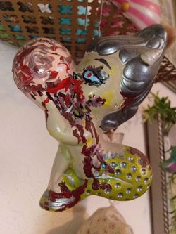 Zombie Mermaid Halloween wall decor