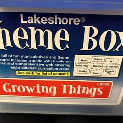 LAKESHORE THEME BOX: “Growing Things,” Incomplete But All Contents NEW