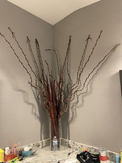 Not The Vase - Stick Decor - Water Bottle Size For Reference