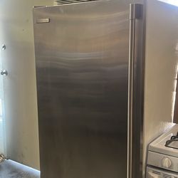 Electrolux Upright Freezer With Ice Maker In Stainless Steel