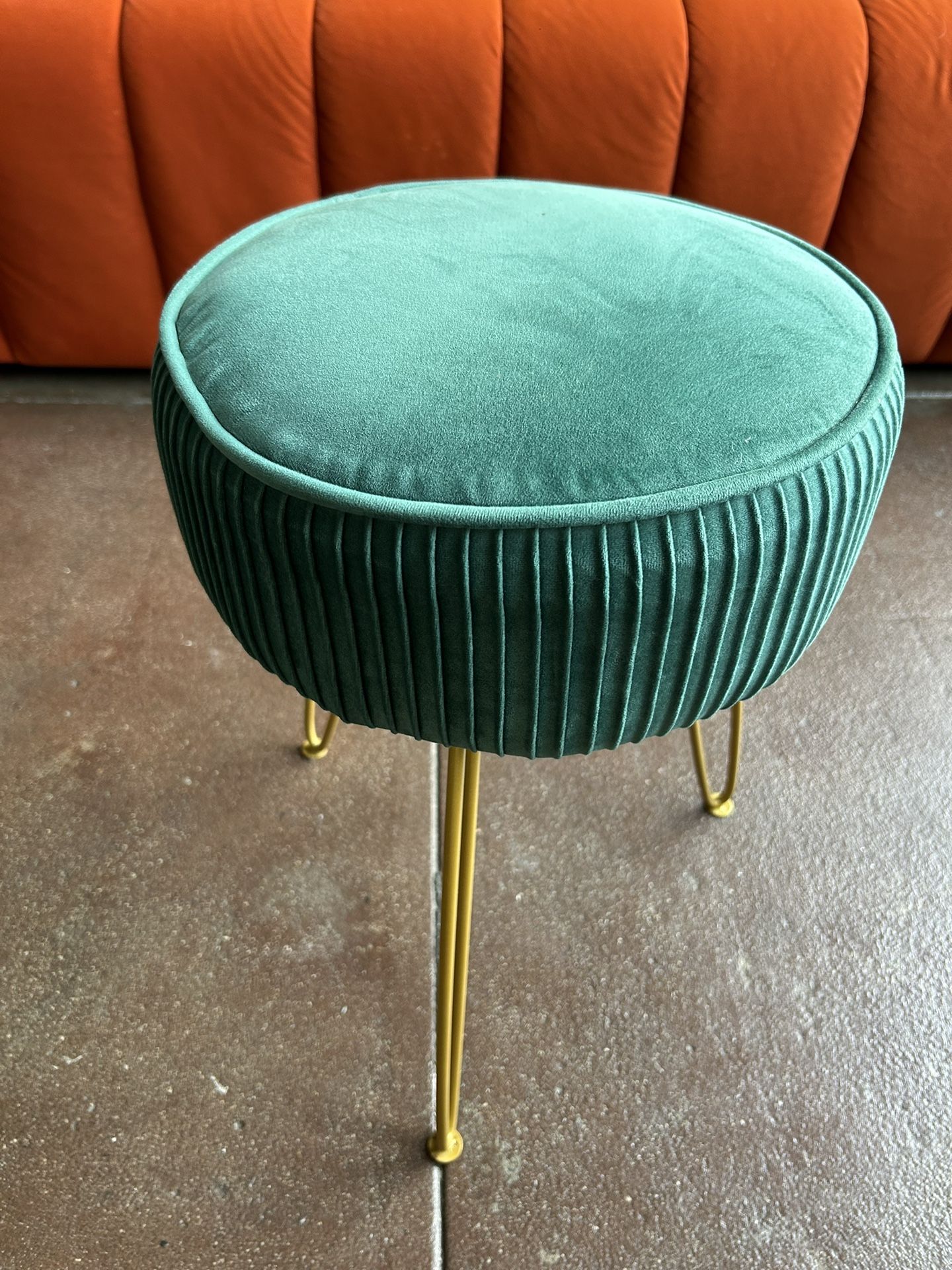 Velvet Vanity Stool