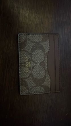 Coach Signature Card Holder Wallet