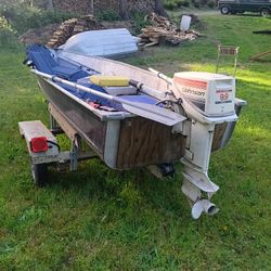 Aluminum Boat, Motor,  Trailer and More 
