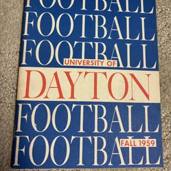 1959 University Of Dayton Football Season Guide