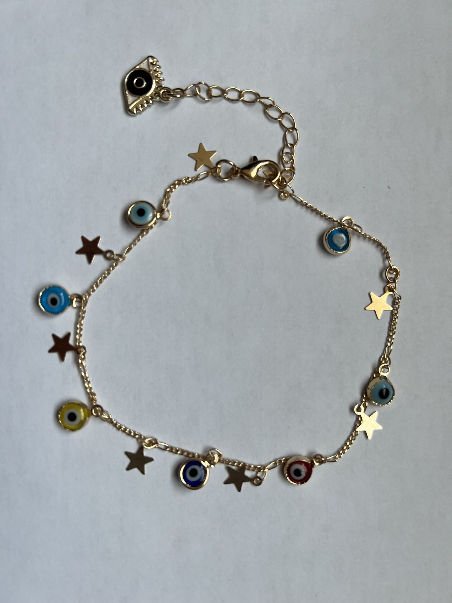 NEW!!! Evil Eye Anklet (Multicolor)