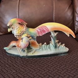 Statue, Pheasant & Baby, Vintage, Japan