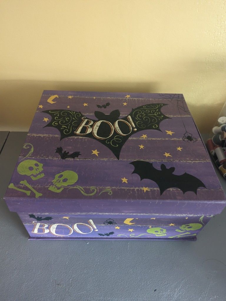 Halloween Craft Gothic Storage Box Crafting Organizer 