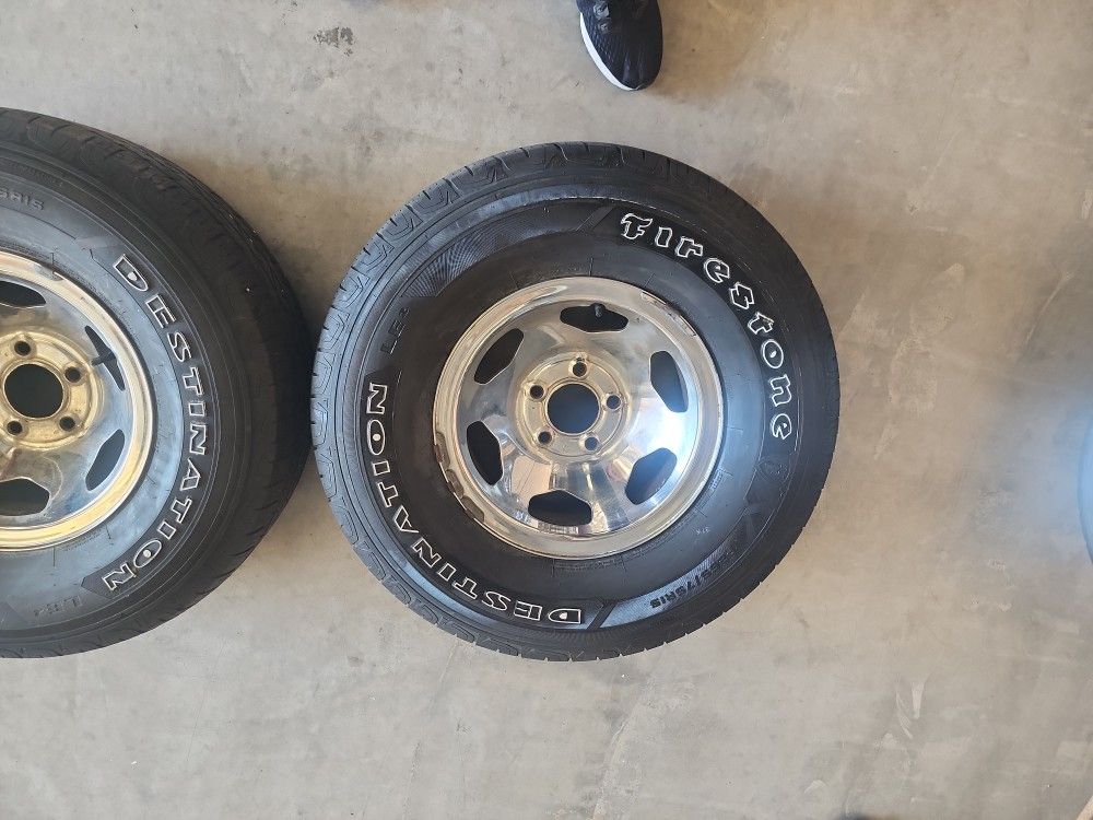 2 15 Inch Chrome Rims And Tires