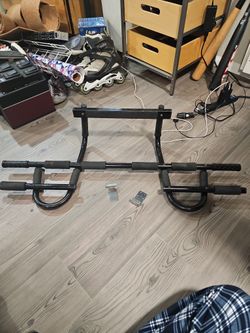 P90X Doorway PULL UP Bar With Hanging Straps